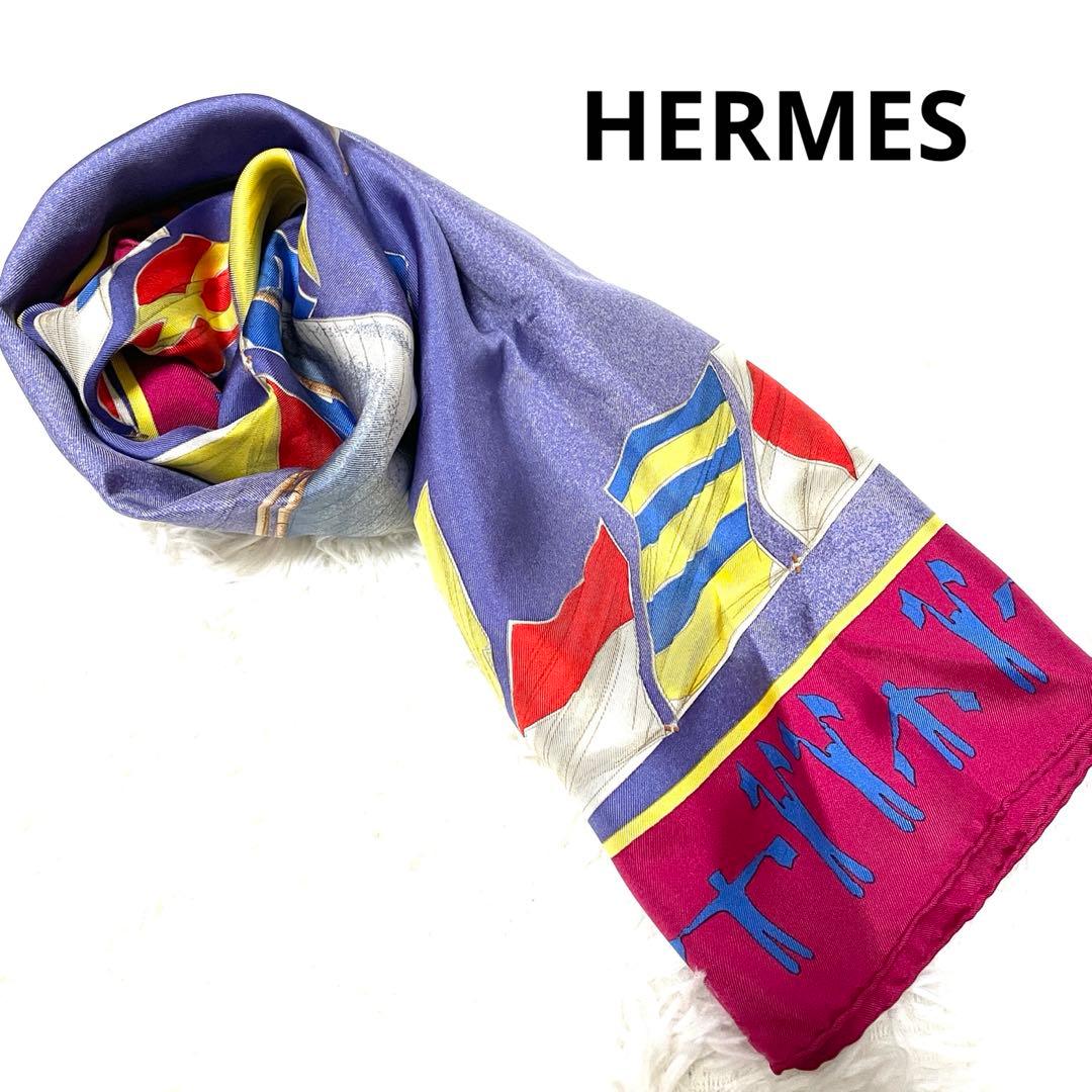エルメスカレ90 EN COURSE シルクスカーフ