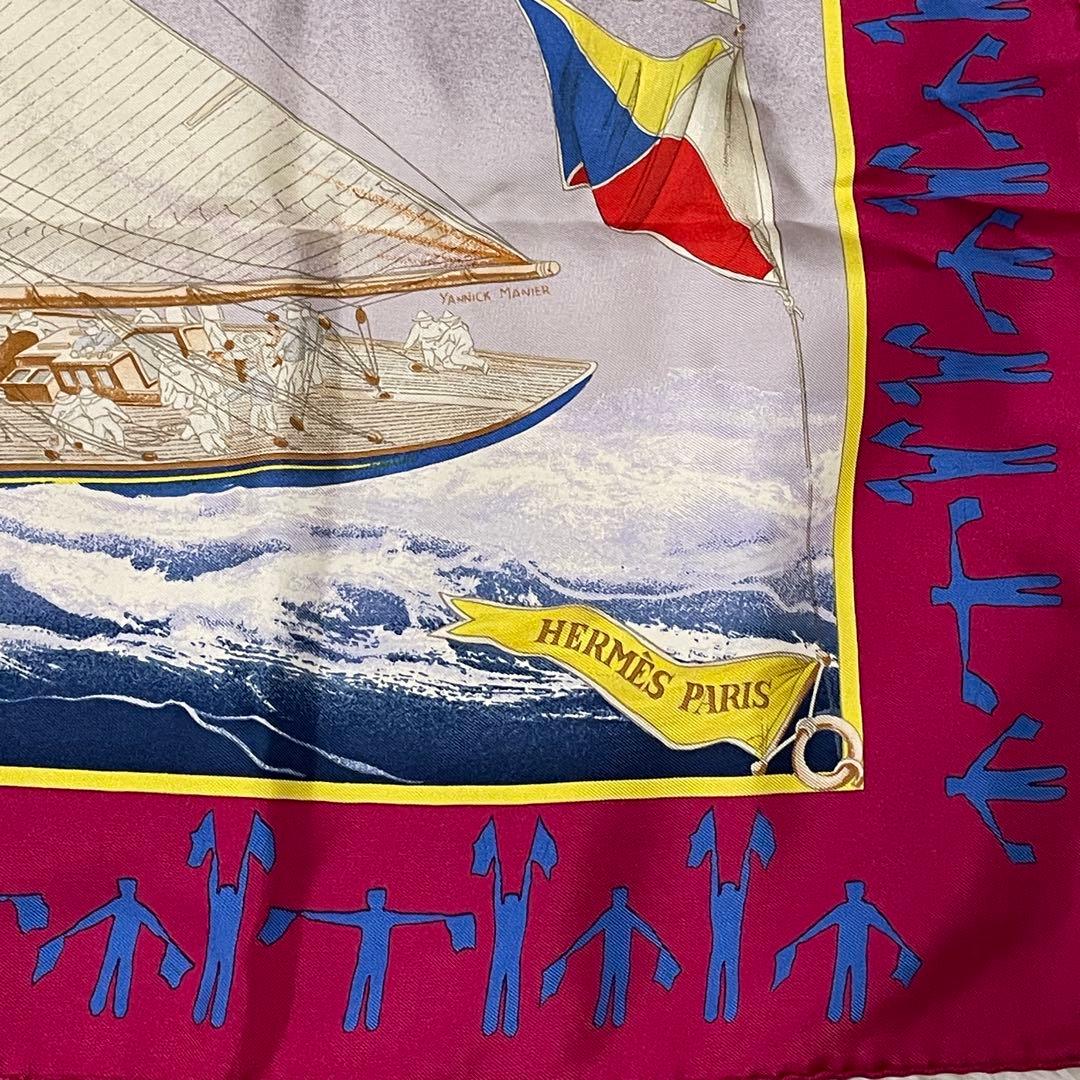 エルメスカレ90 EN COURSE シルクスカーフ