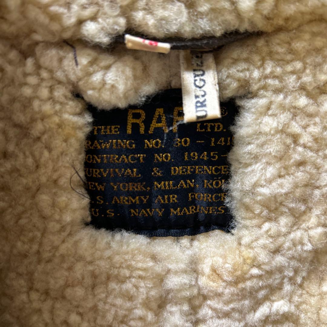 【RAF USNAVY AIR FORCE】ムートンフライトジャケット42