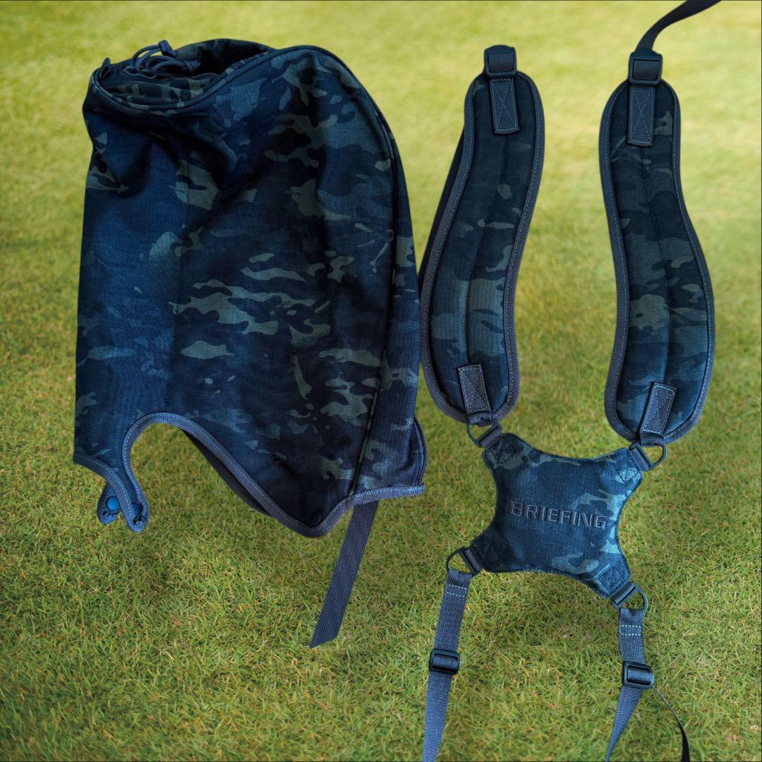 おまけ有　ブリーフィング　キャディバッグ　迷彩　ショルダー　スタンド式　CR-4