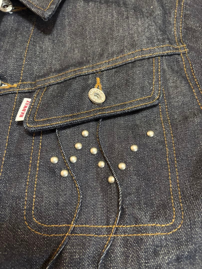 ジャケット・アウター BADWAY Classic Studs DenimJacket Indigo