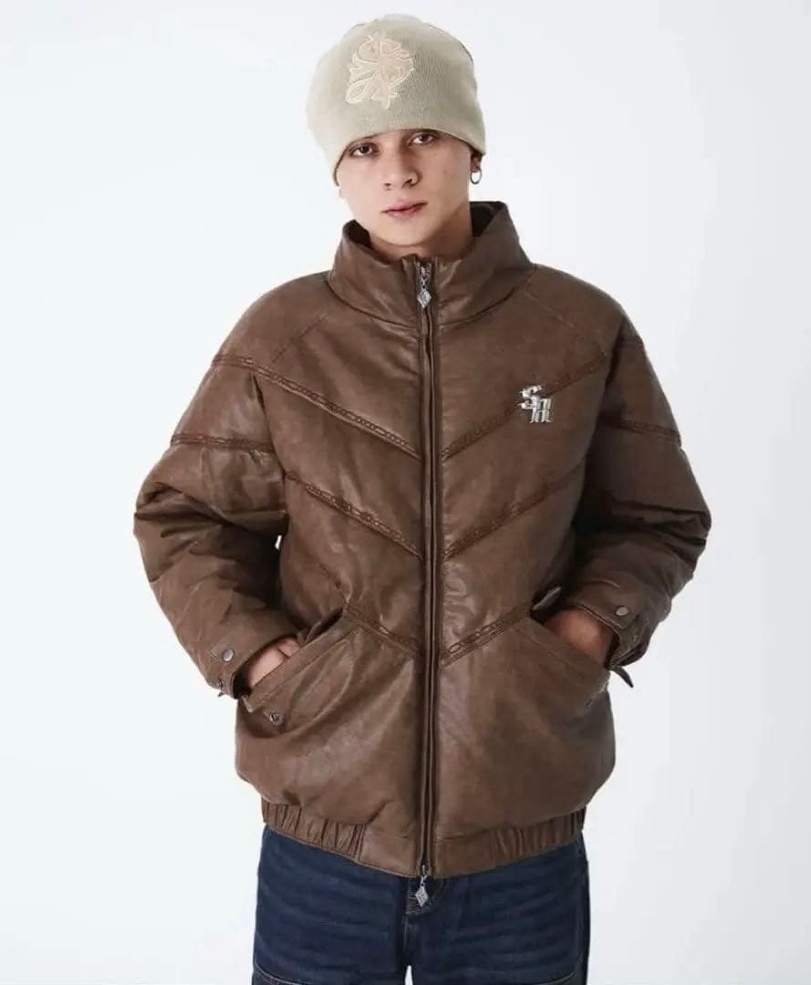 ひ*と様 【新品未使用タグ付き】SUPPLIER ダウンジャケット ブラウン 正