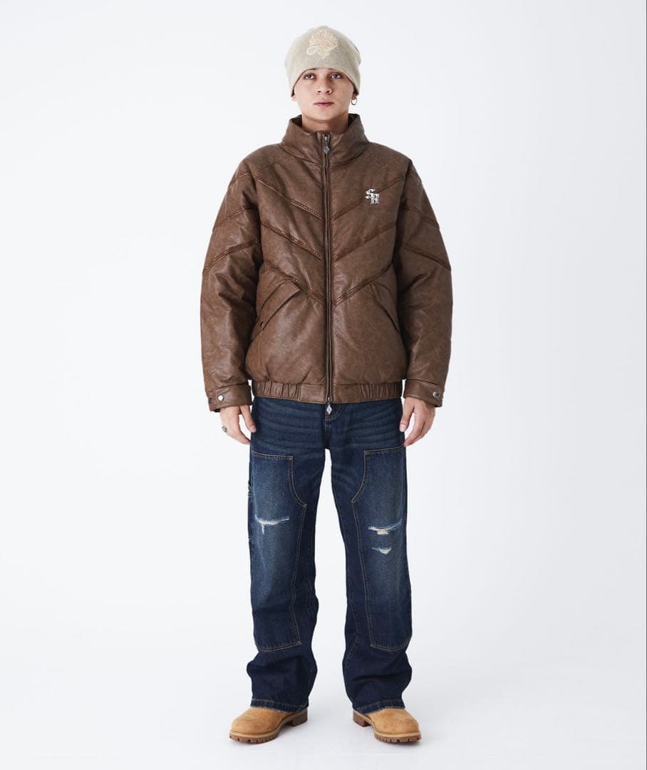 ひ*と様 【新品未使用タグ付き】SUPPLIER ダウンジャケット ブラウン 正