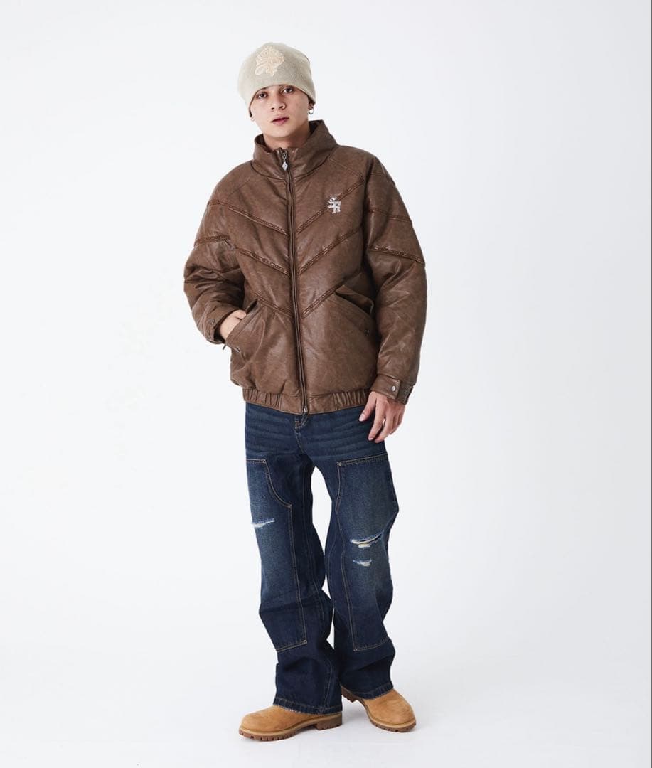 ひ*と様 【新品未使用タグ付き】SUPPLIER ダウンジャケット ブラウン 正