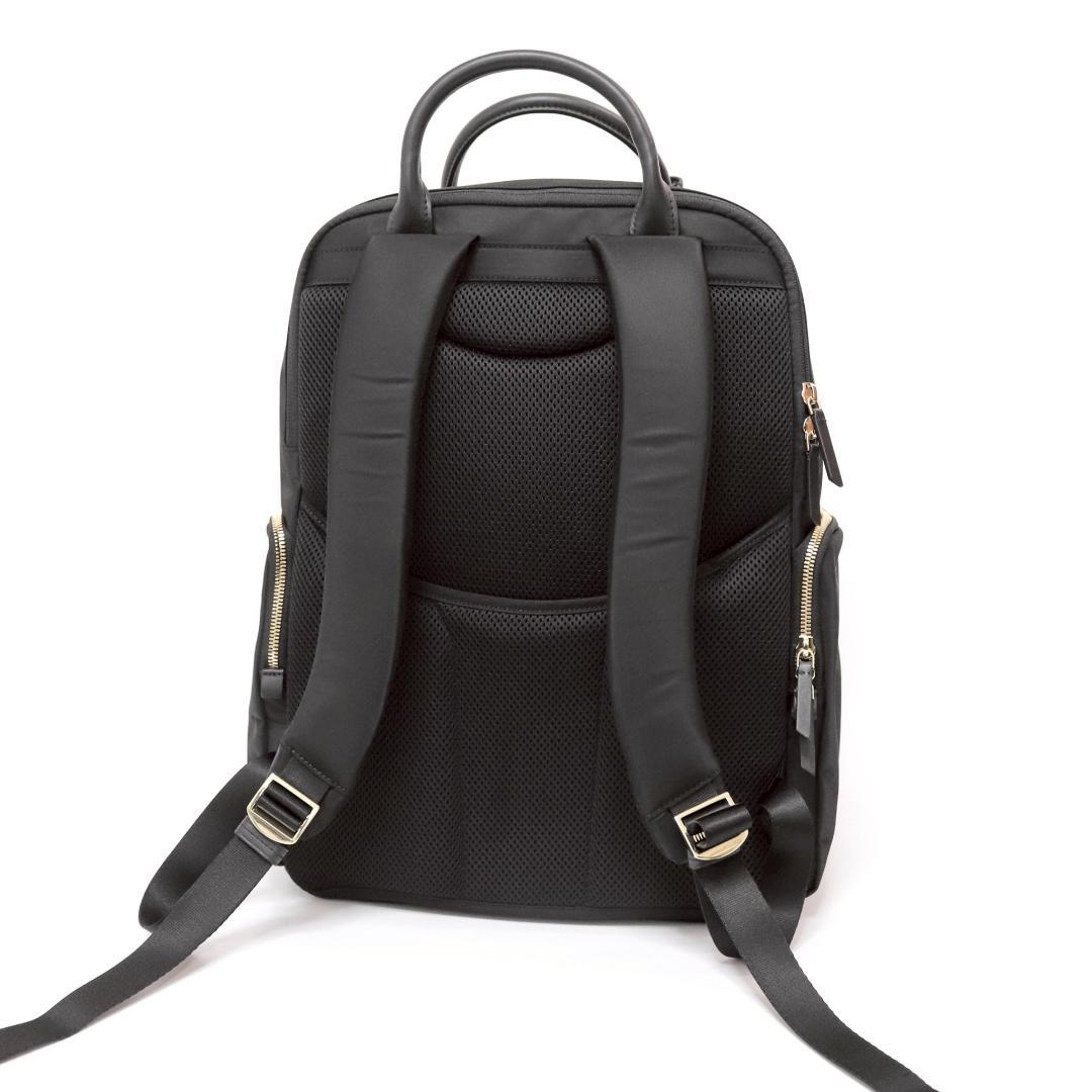 極美品 TUMI リュック トップハンドル ナイロン ブラック ゴールド金具