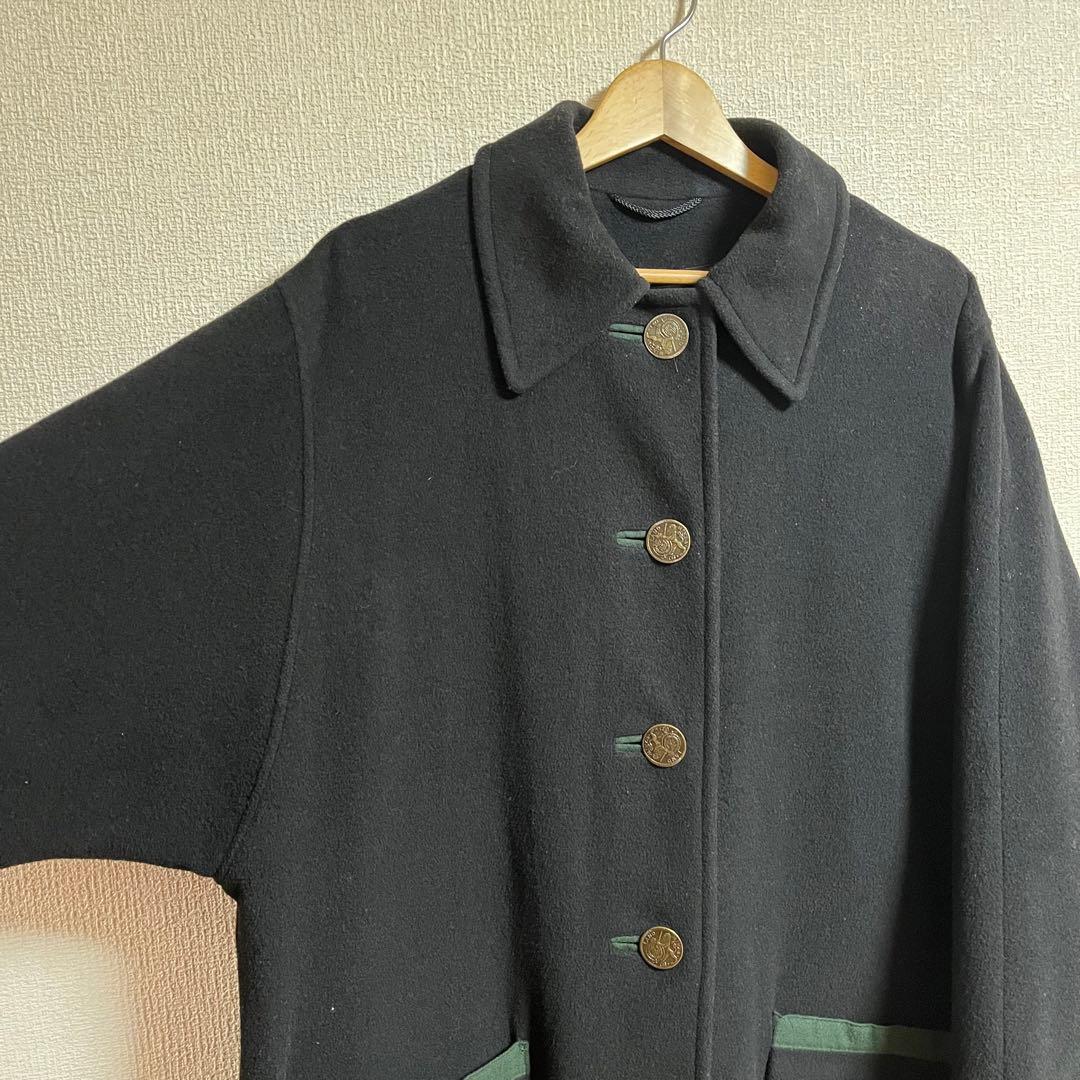 希少 ユーロ ヴィンテージ チロリアン ローデンコート ポンチョ メタルボタン