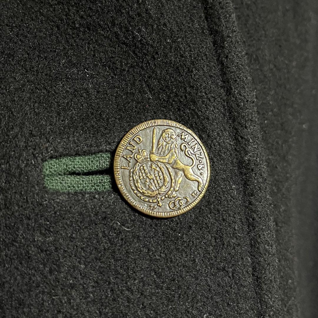 希少 ユーロ ヴィンテージ チロリアン ローデンコート ポンチョ メタルボタン