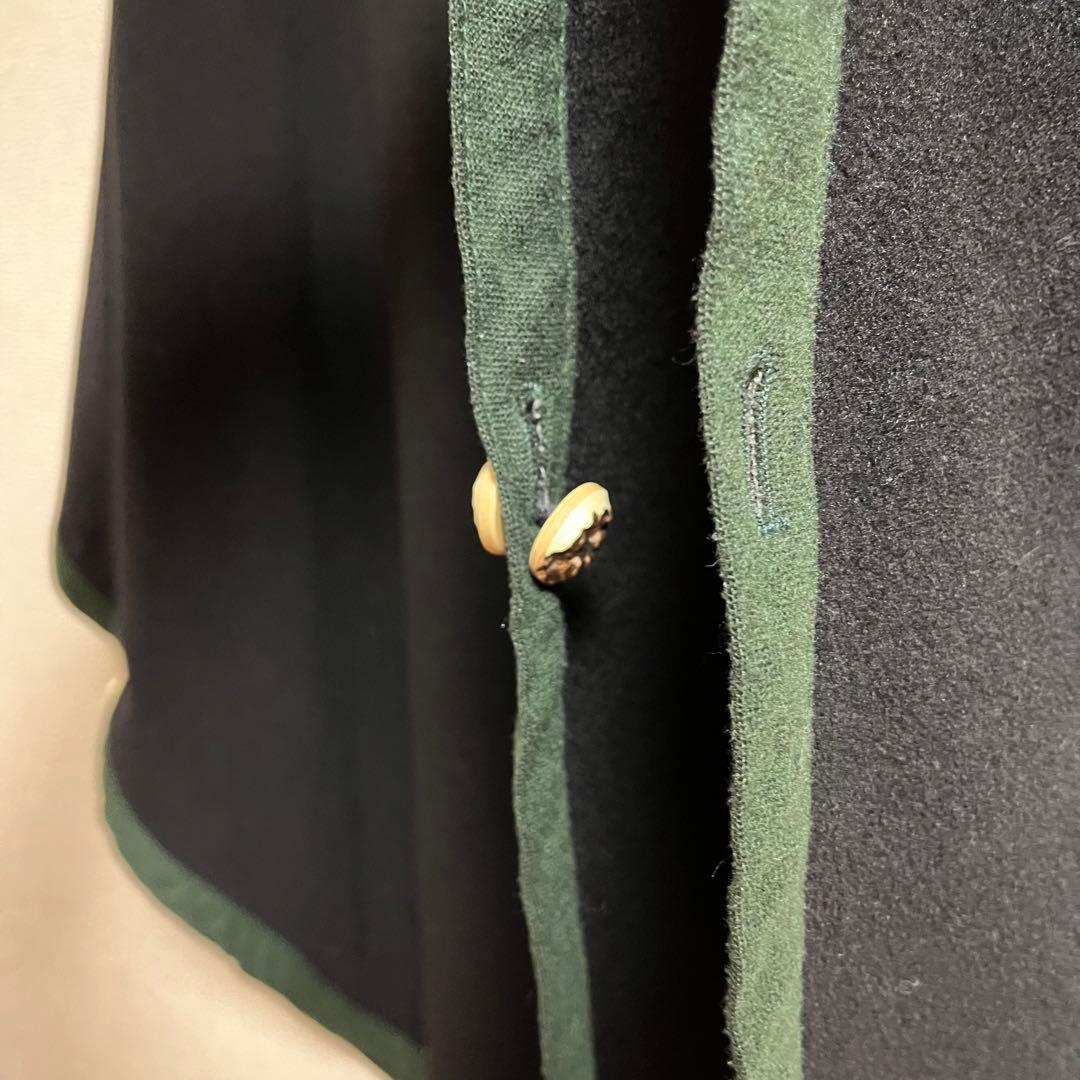 希少 ユーロ ヴィンテージ チロリアン ローデンコート ポンチョ メタルボタン