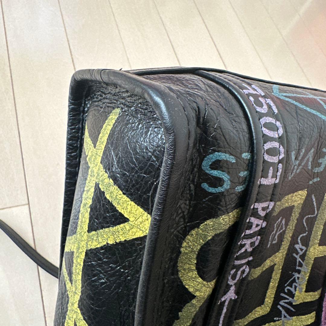 最終値下げ❗️バレンシアガ　トートバッグ　2way　バザール　Graffiti S