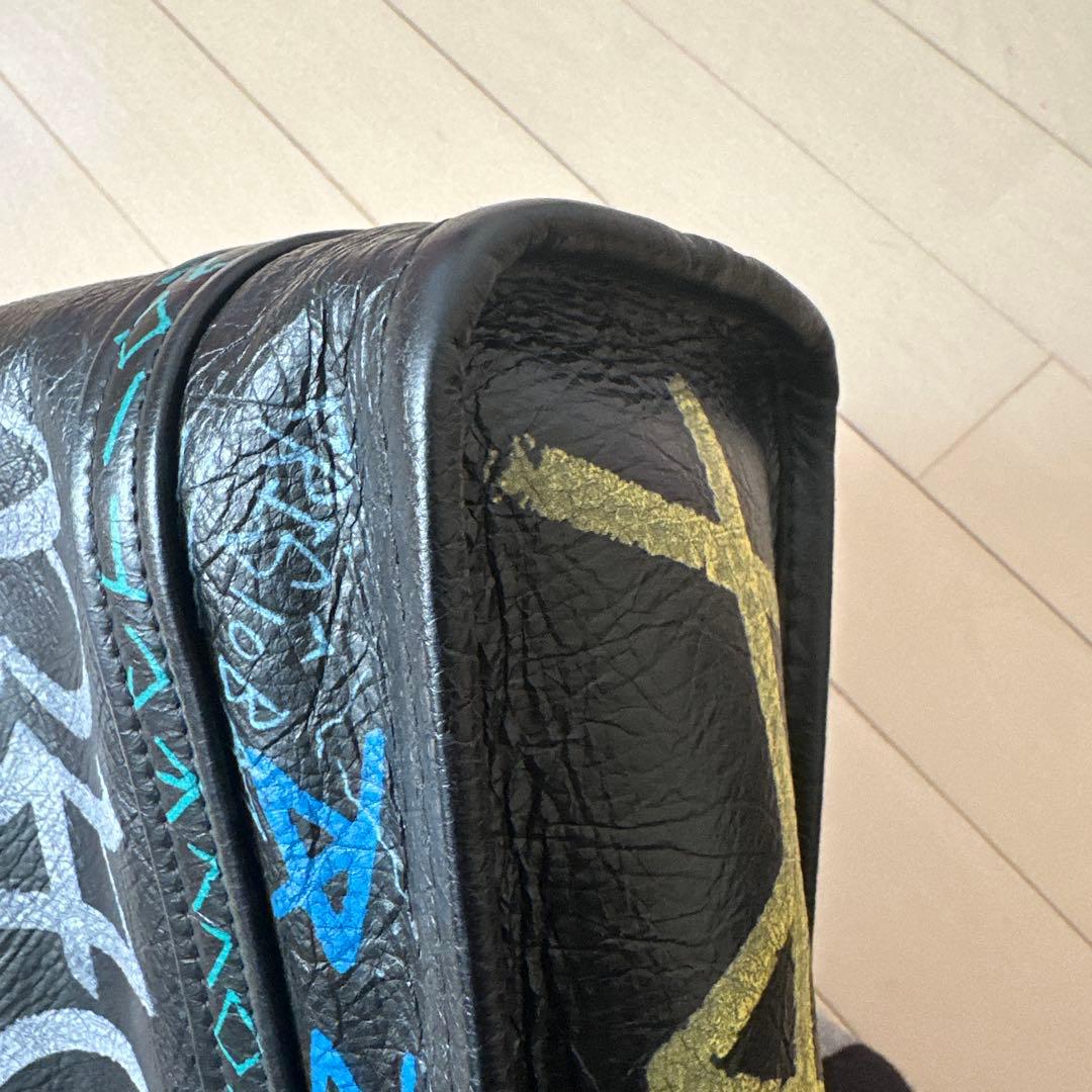 最終値下げ❗️バレンシアガ　トートバッグ　2way　バザール　Graffiti S