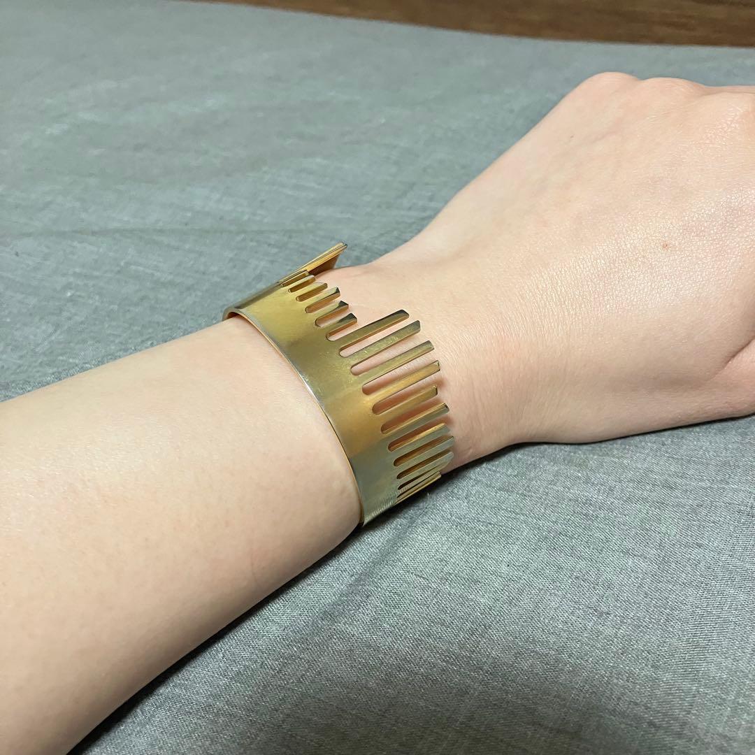 MM6 マルタンマルジェラ コーム バングル ゴールド マルジェラ