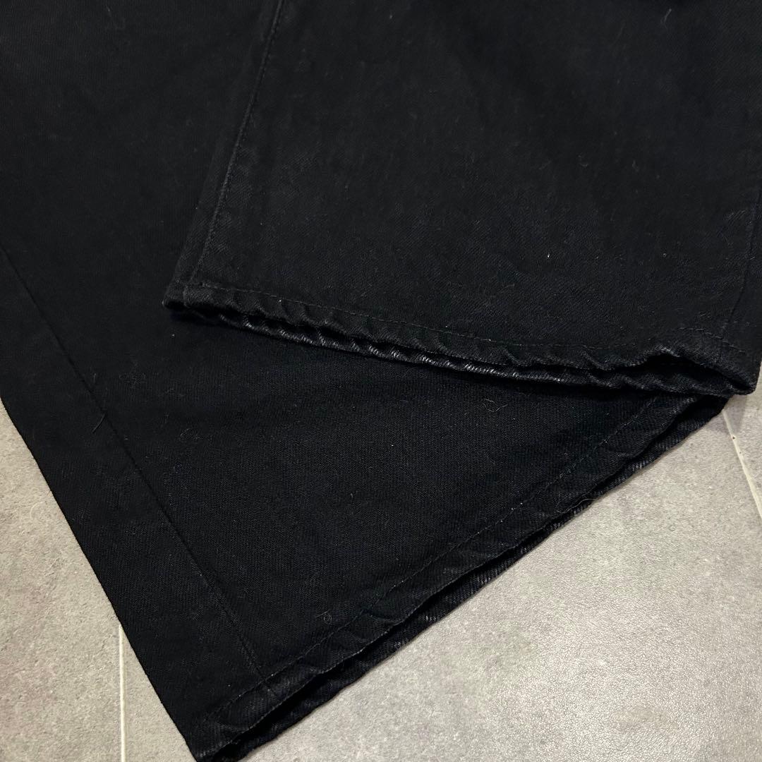 Edition ルーズストレートデニム エディション ブラックデニム ジーンズ