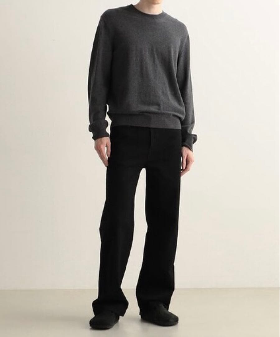 Edition ルーズストレートデニム エディション ブラックデニム ジーンズ