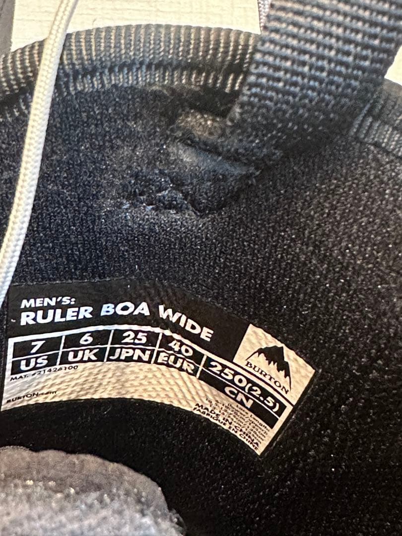 バートン　RULER BOA WIDE BURTON 25cm