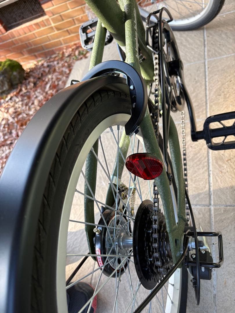 Jeep 折りたたみ自転車 JE-206G (オリーブ) 現行モデル