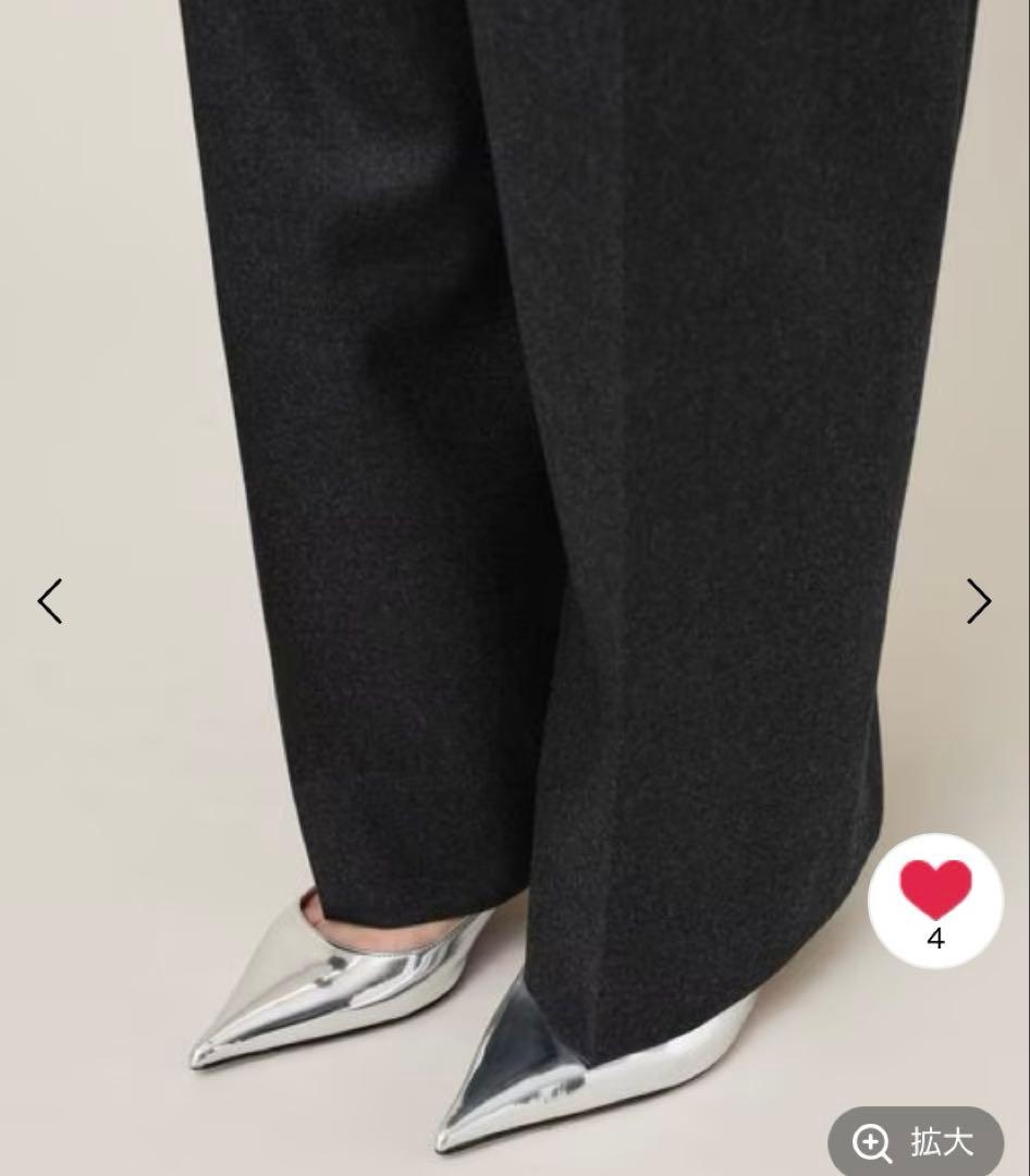 カレンソロジー　ウールサロペットパンツ　グレー