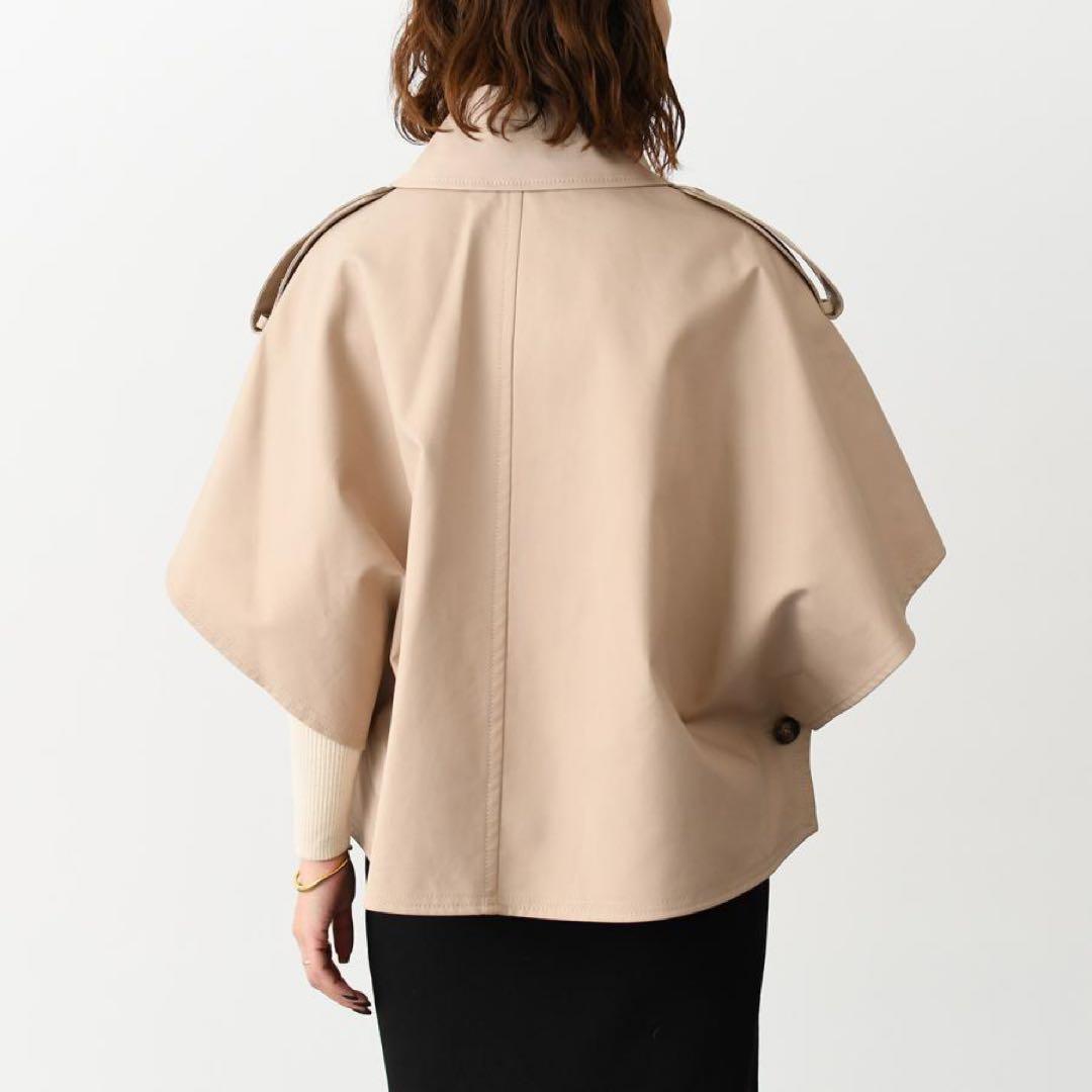 美品✨ MaxMara DRAVA トレンチケープ サンド UNICA 革ベルト