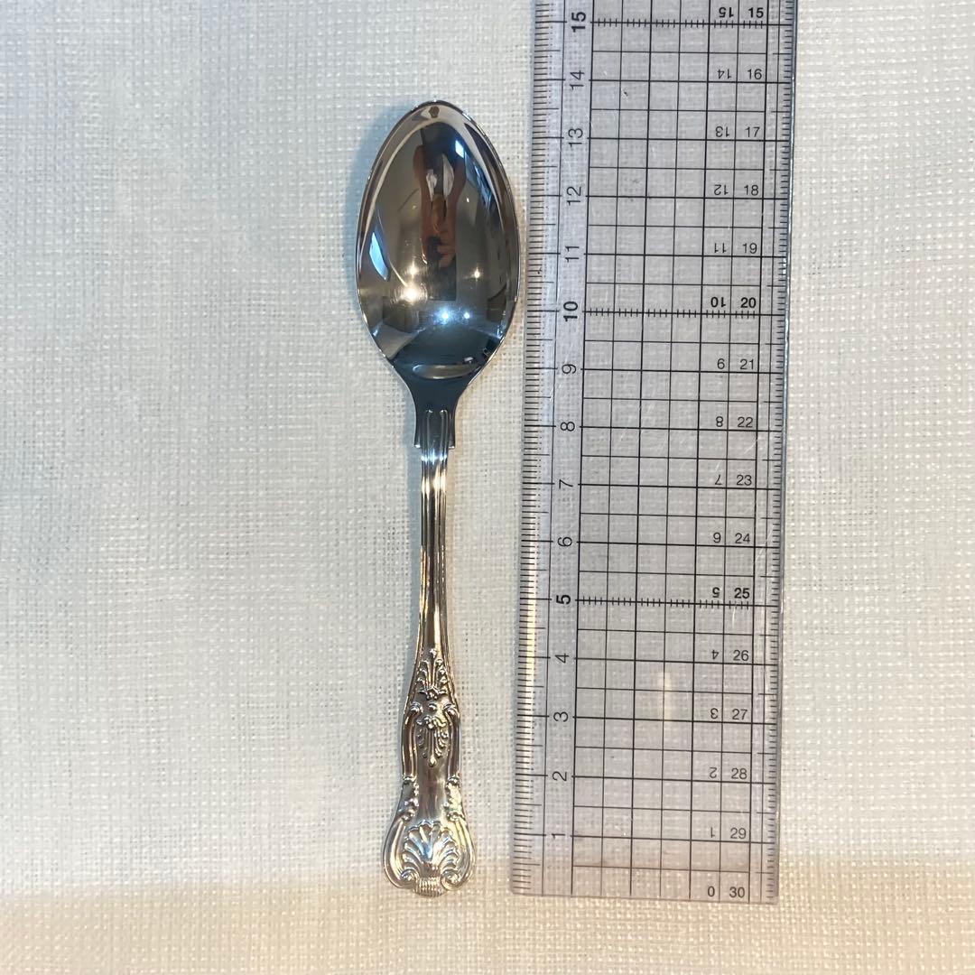 73 英国J.B.C＆S 純銀製ティースプーン６本セット