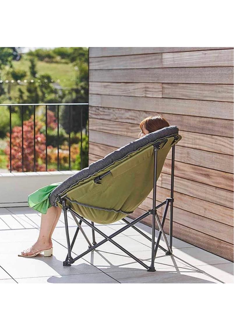 【新品未使用】ルオーダ　折りたたみフルムーンチェア　キャンプ用チェア