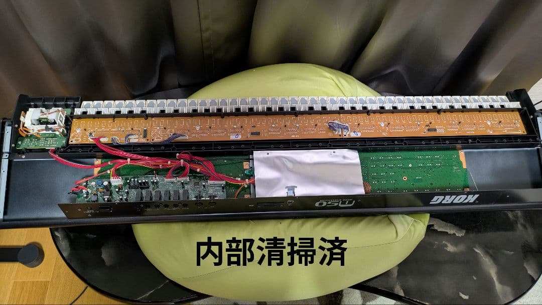 【持病対策済】KORG M50-73+純正電源アダプター、ダンパーペダル付