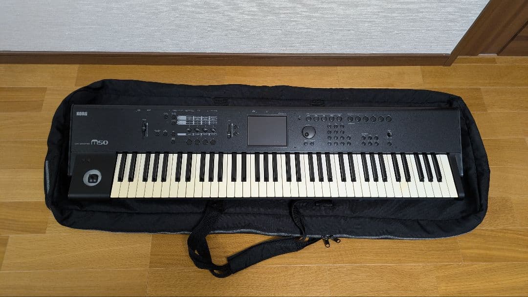【持病対策済】KORG M50-73+純正電源アダプター、ダンパーペダル付