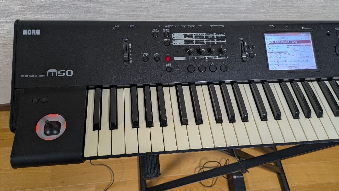 【持病対策済】KORG M50-73+純正電源アダプター、ダンパーペダル付