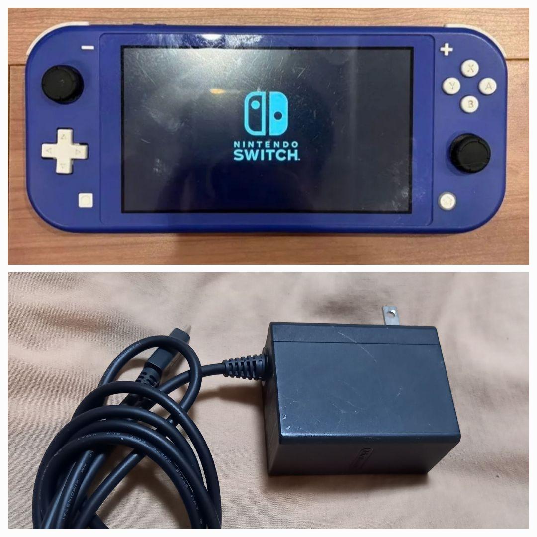 ニンテンドースイッチライト ブルー 本体 充電器 2021年 - メルカリ