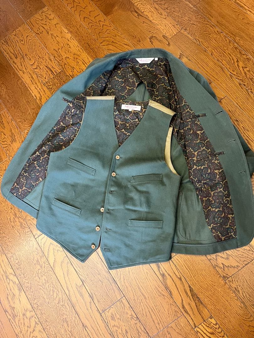 THE RUGGED CLOTHING スーツセット L グリーン