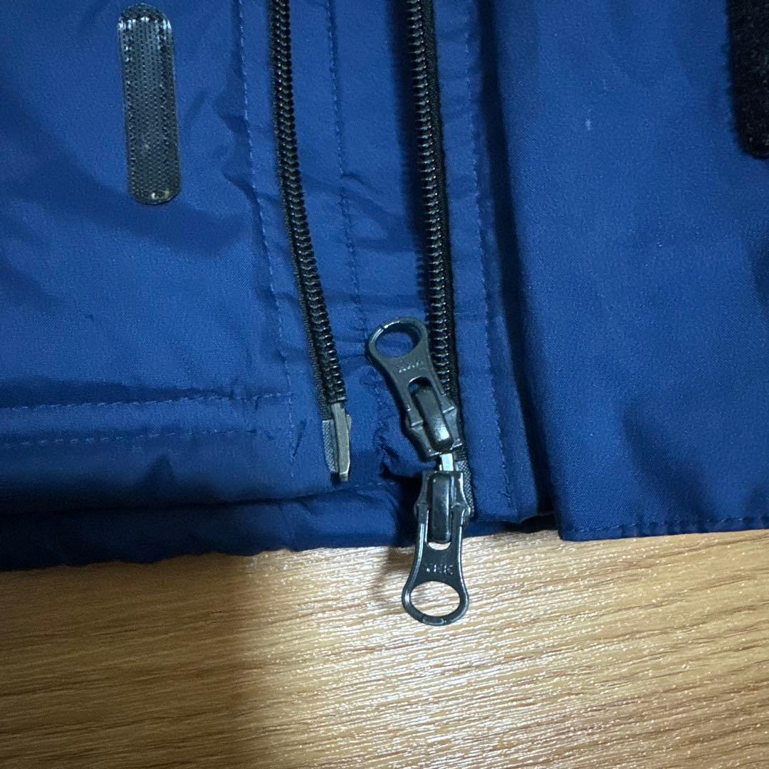 【中古・美品】松本山雅　adidas ネイビー ベンチコート Lサイズ