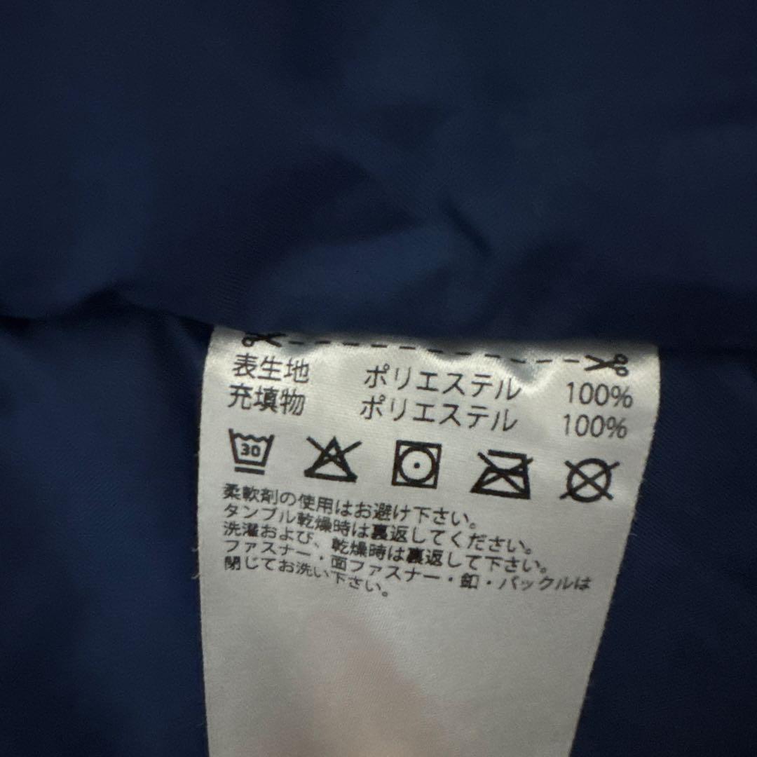 【中古・美品】松本山雅　adidas ネイビー ベンチコート Lサイズ
