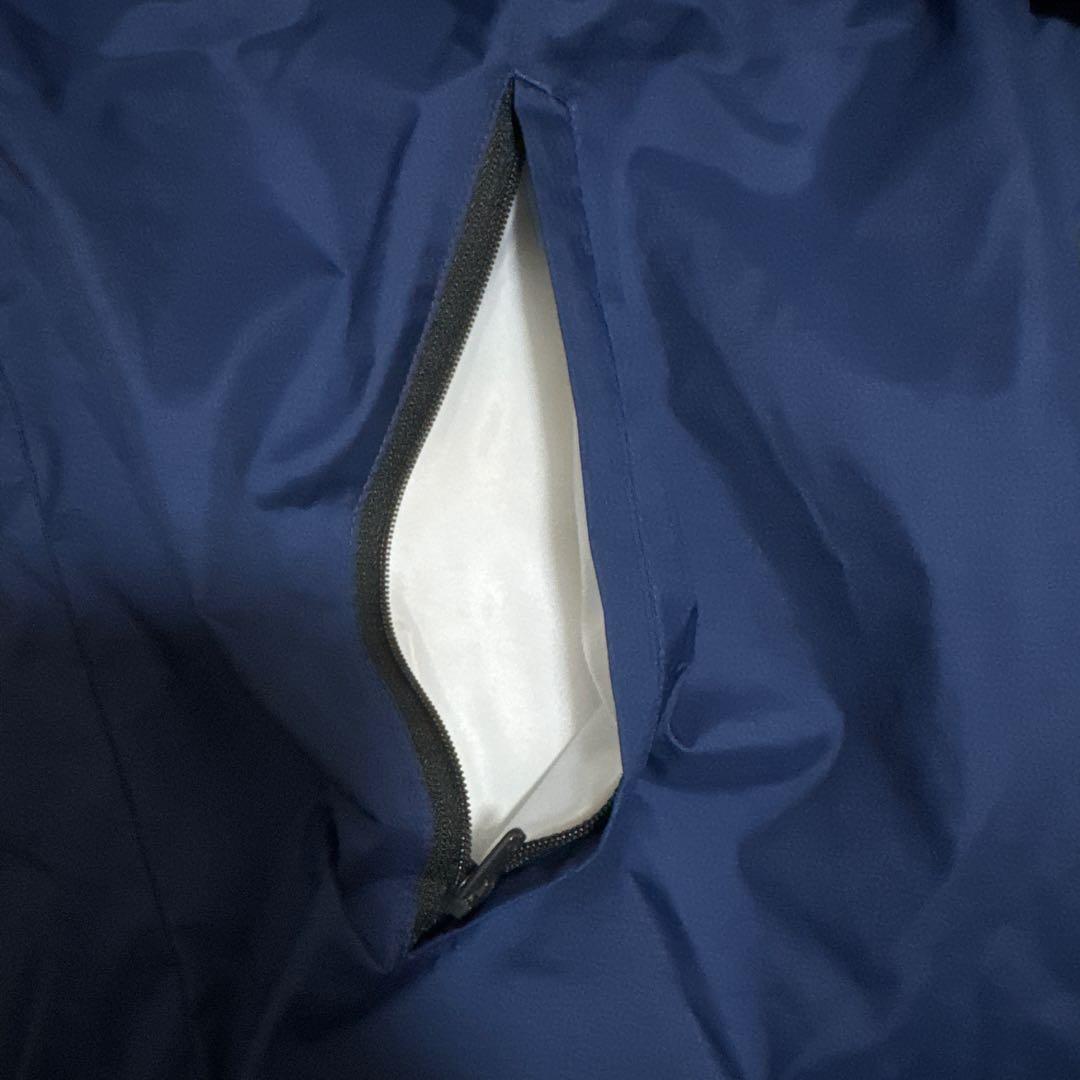 【中古・美品】松本山雅　adidas ネイビー ベンチコート Lサイズ