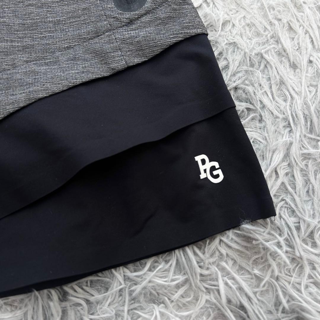 新品　パーリーゲイツ　セットアップ　ジャケット　パーカー　スカート　グレー　0