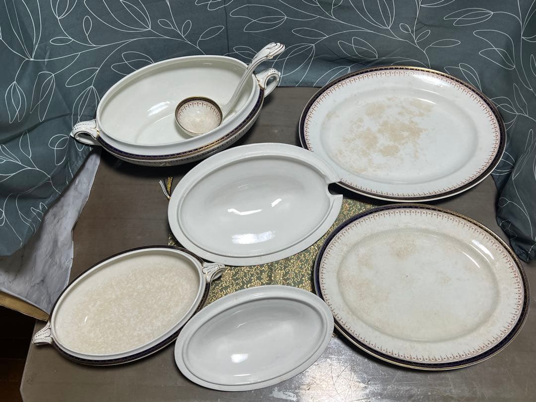 ウェッジウッド テリーヌ オーバルプレート レードルの5点セット