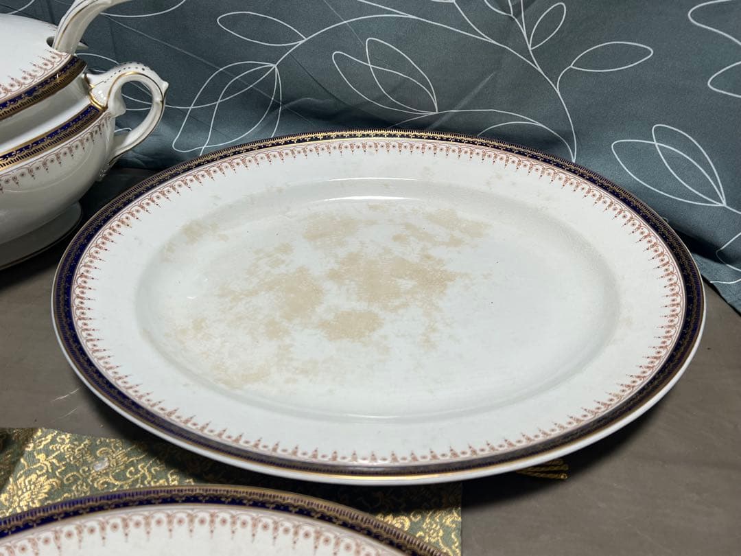 ウェッジウッド テリーヌ オーバルプレート レードルの5点セット