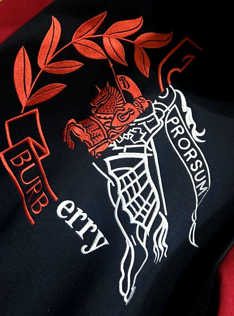 超希少品 BurberryLondon 総刺繍ホースロゴ パーカー