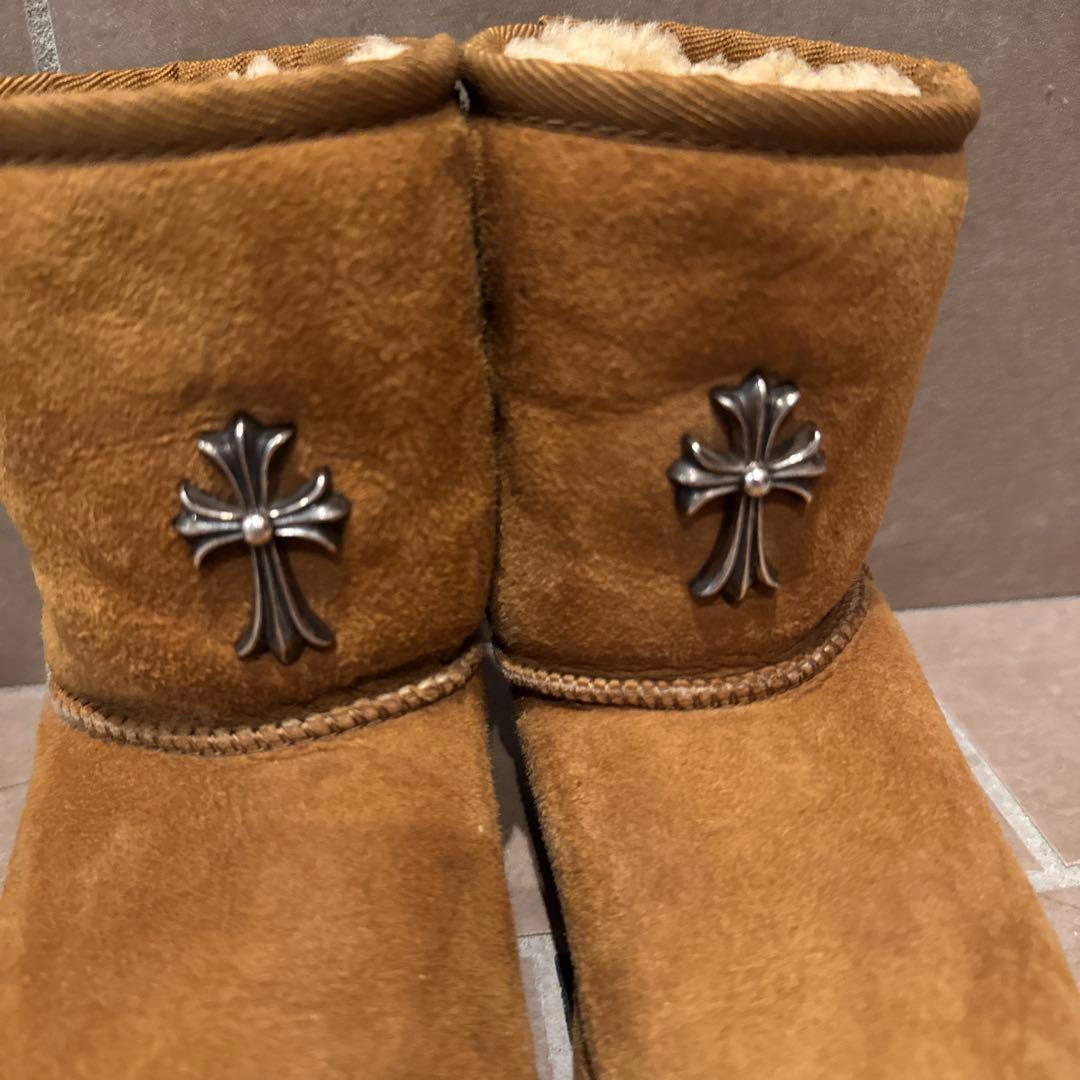 超希少！クロムハーツ✖️uggコラボ　アグ　ムートンブーツ　キャメル17cm