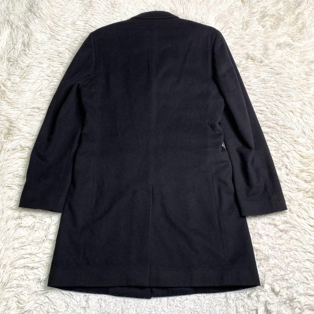 Paul smith チェスターコート カシミヤ100% ロング 黒 L ロング