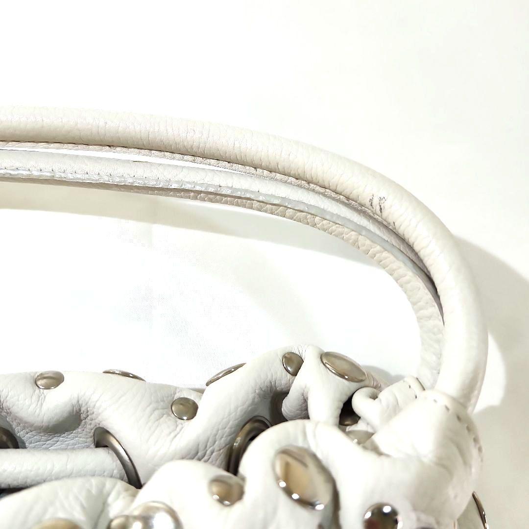 SONIA RYKIEL　ソニアリキエル　ドミノスタッズ　ホワイト　バッグ