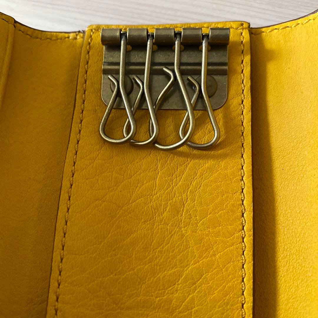 未使用 coach キーケース 4連 レザー ショップカード 箱付き