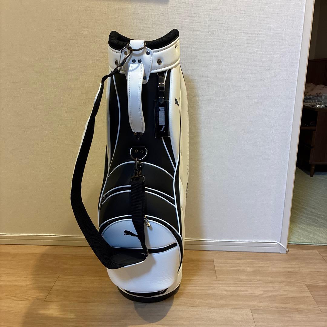 PUMA ゴルフキャディバッグ ホワイト/ブラック