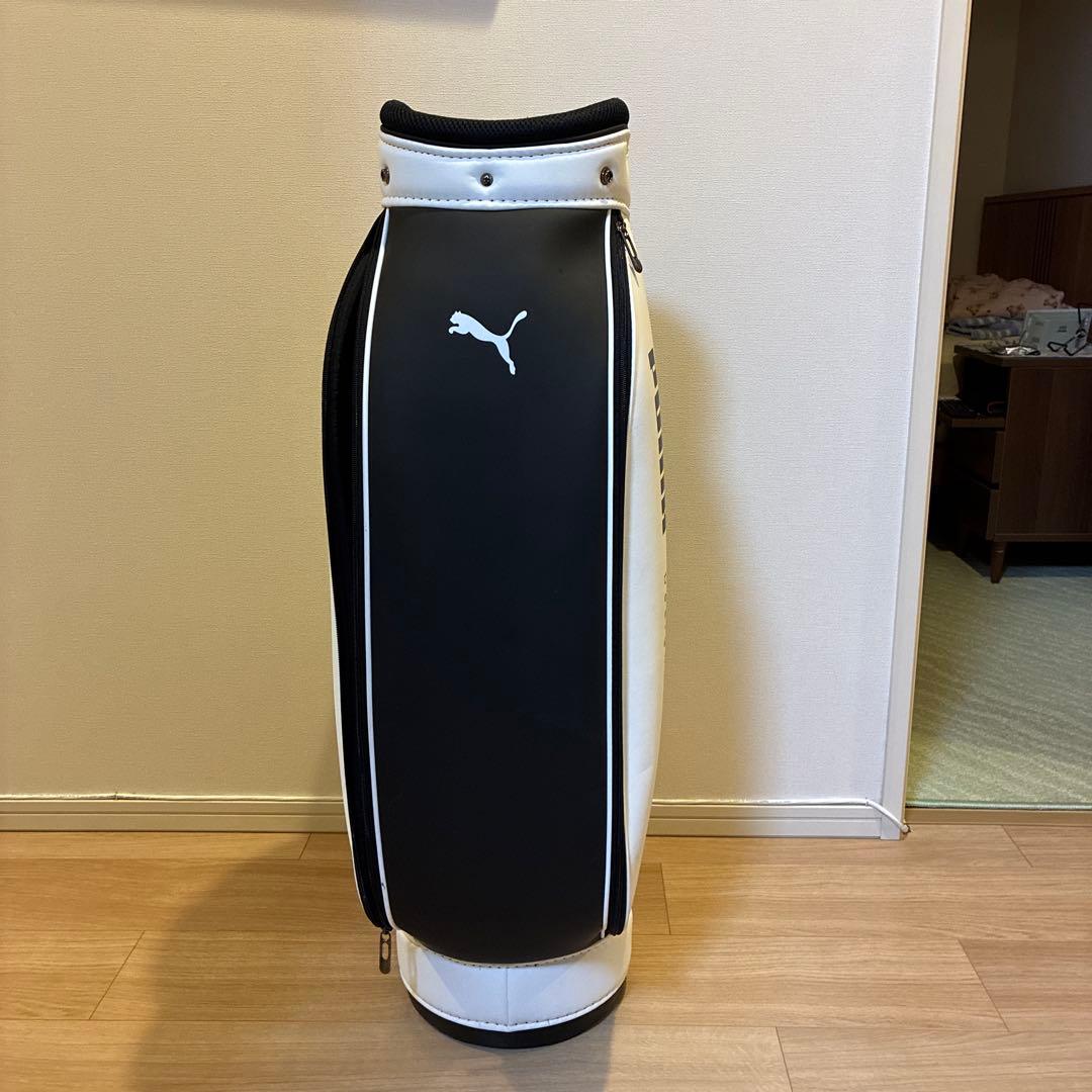 PUMA ゴルフキャディバッグ ホワイト/ブラック
