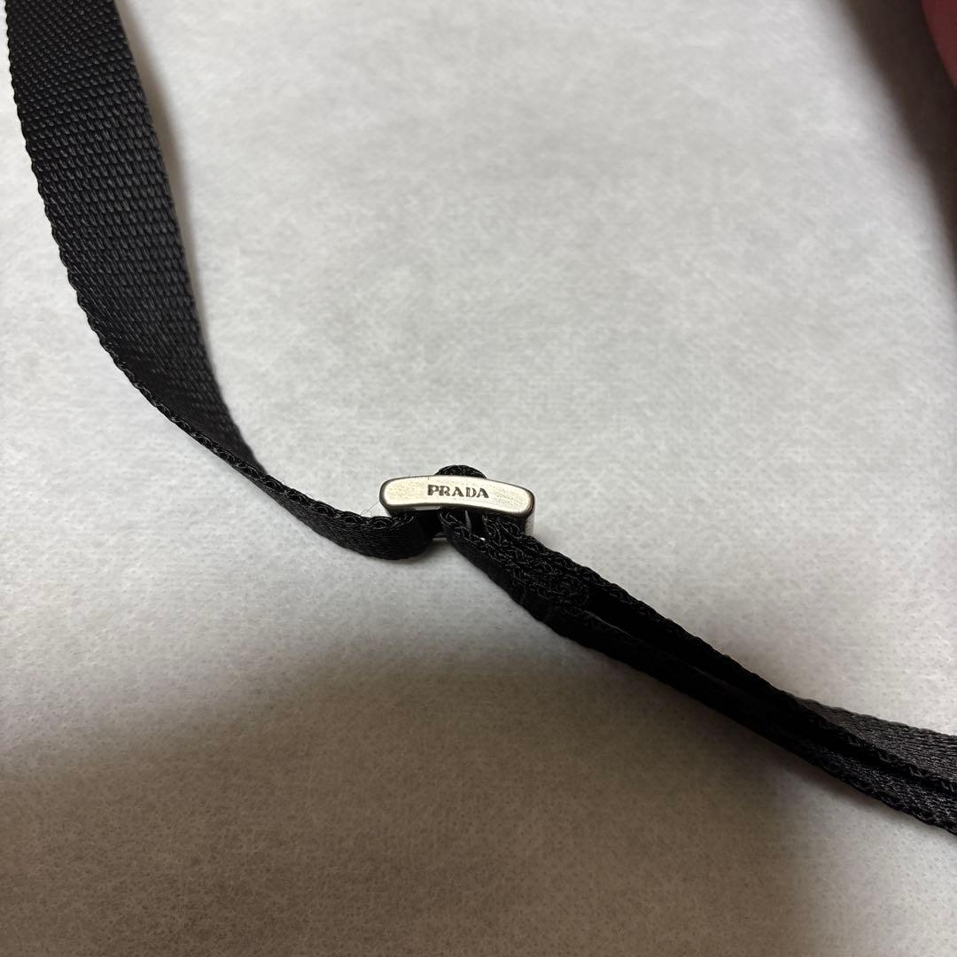 美品レア☆PRADA バーガンディ 赤系ナイロン バックパック　ショルダーバック