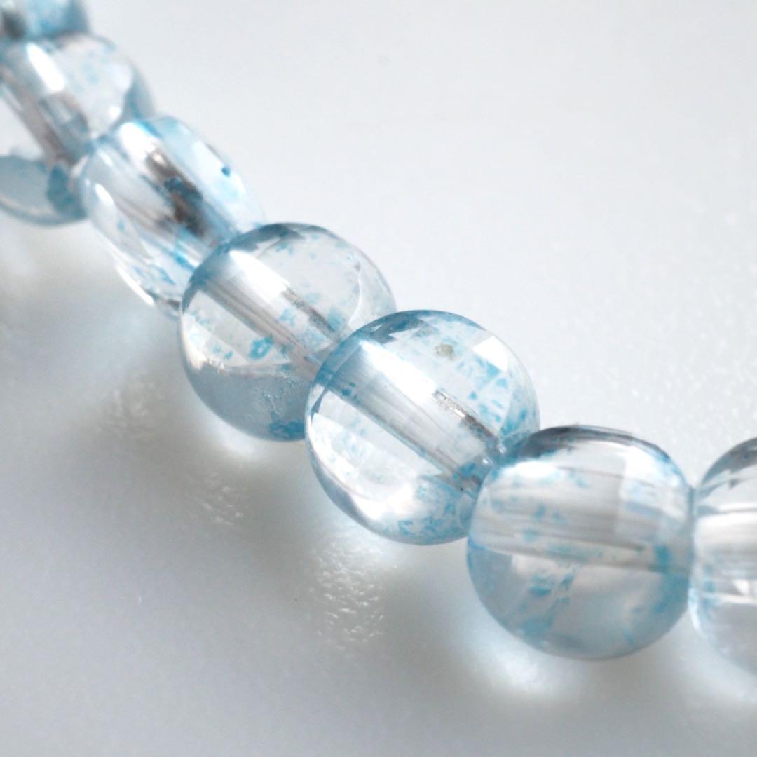 【はくとん( 'ω')ŧ‹\"ŧ‹\"】国産シェルパールのゴムブレスレット