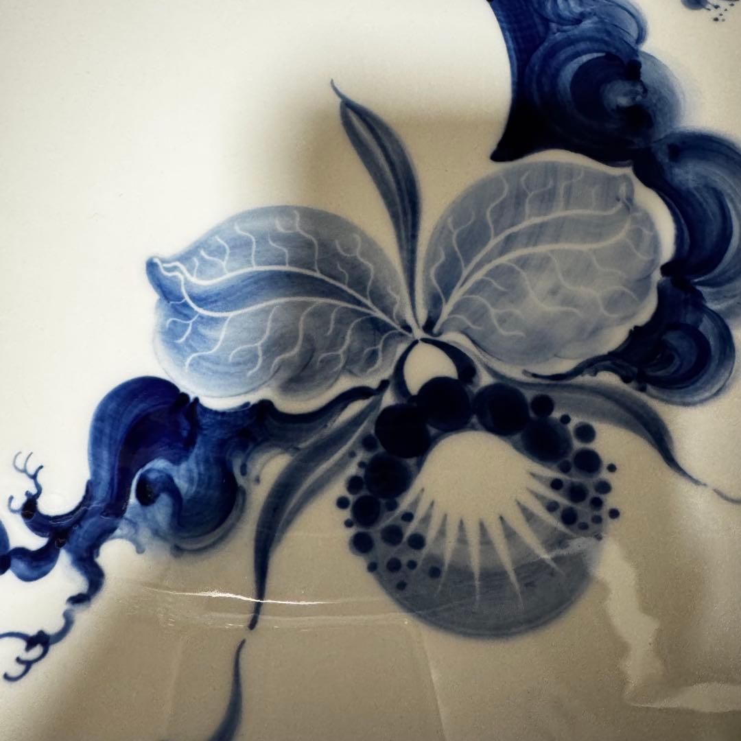 マイセン ブルーオーキッド ラウンドプラター31㎝ - メルカリ