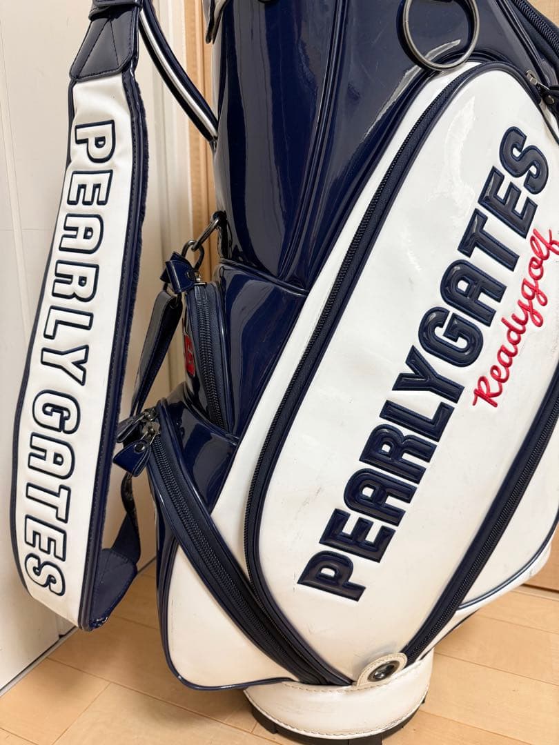 完売★パーリーゲイツ★キャディバッグ★エナメル★ゴルフ★ゴルフバッグ★レア★白