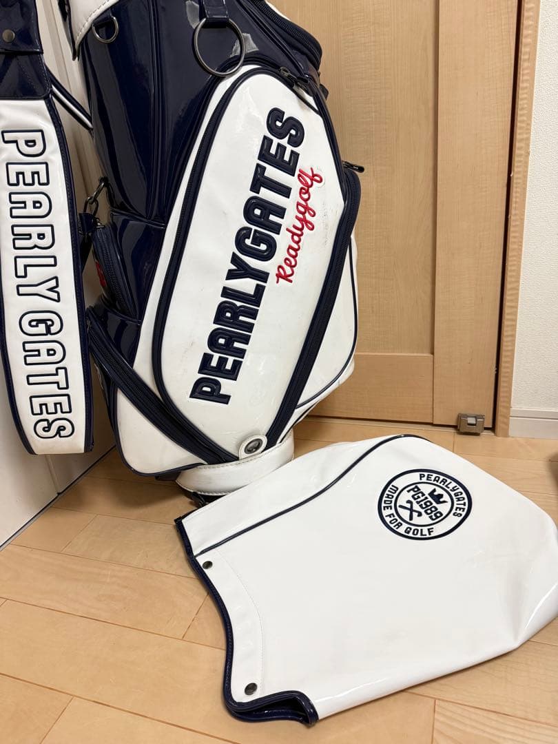 完売★パーリーゲイツ★キャディバッグ★エナメル★ゴルフ★ゴルフバッグ★レア★白