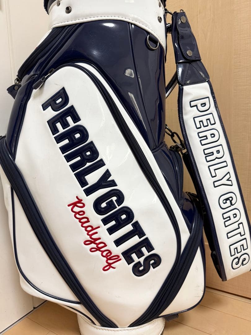 完売★パーリーゲイツ★キャディバッグ★エナメル★ゴルフ★ゴルフバッグ★レア★白