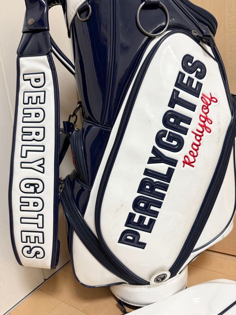 完売★パーリーゲイツ★キャディバッグ★エナメル★ゴルフ★ゴルフバッグ★レア★白