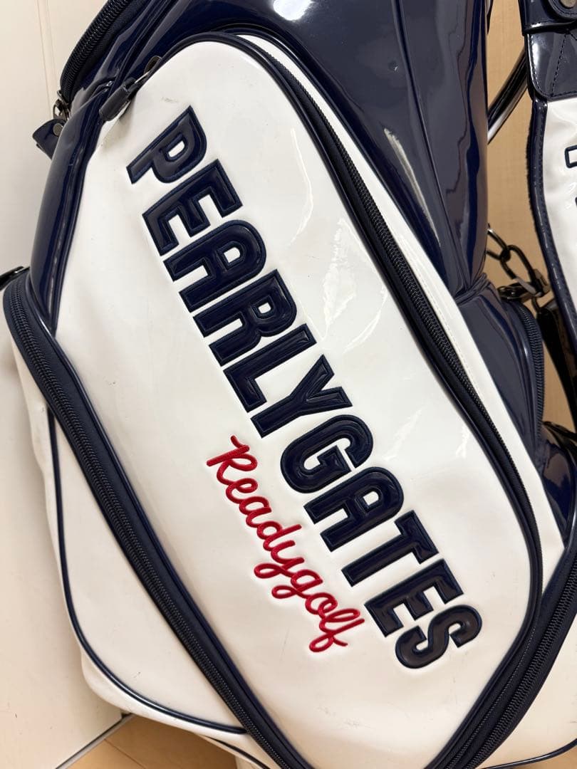 完売★パーリーゲイツ★キャディバッグ★エナメル★ゴルフ★ゴルフバッグ★レア★白