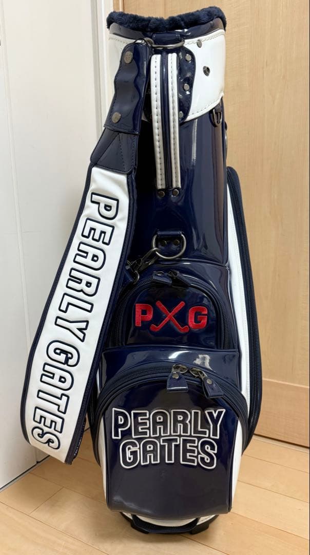 完売★パーリーゲイツ★キャディバッグ★エナメル★ゴルフ★ゴルフバッグ★レア★白